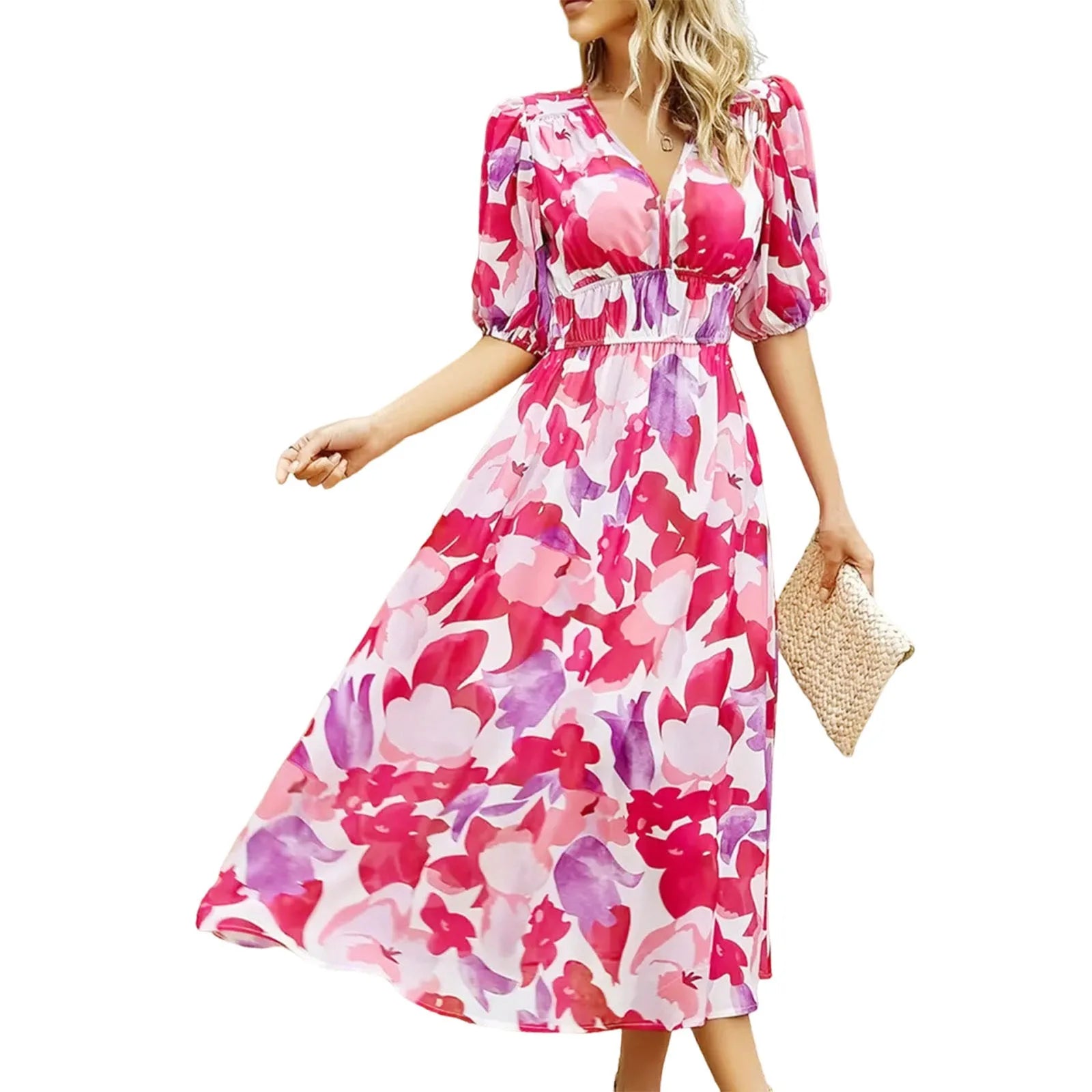 B Bliss™ | Robe midi légère à motifs floraux
