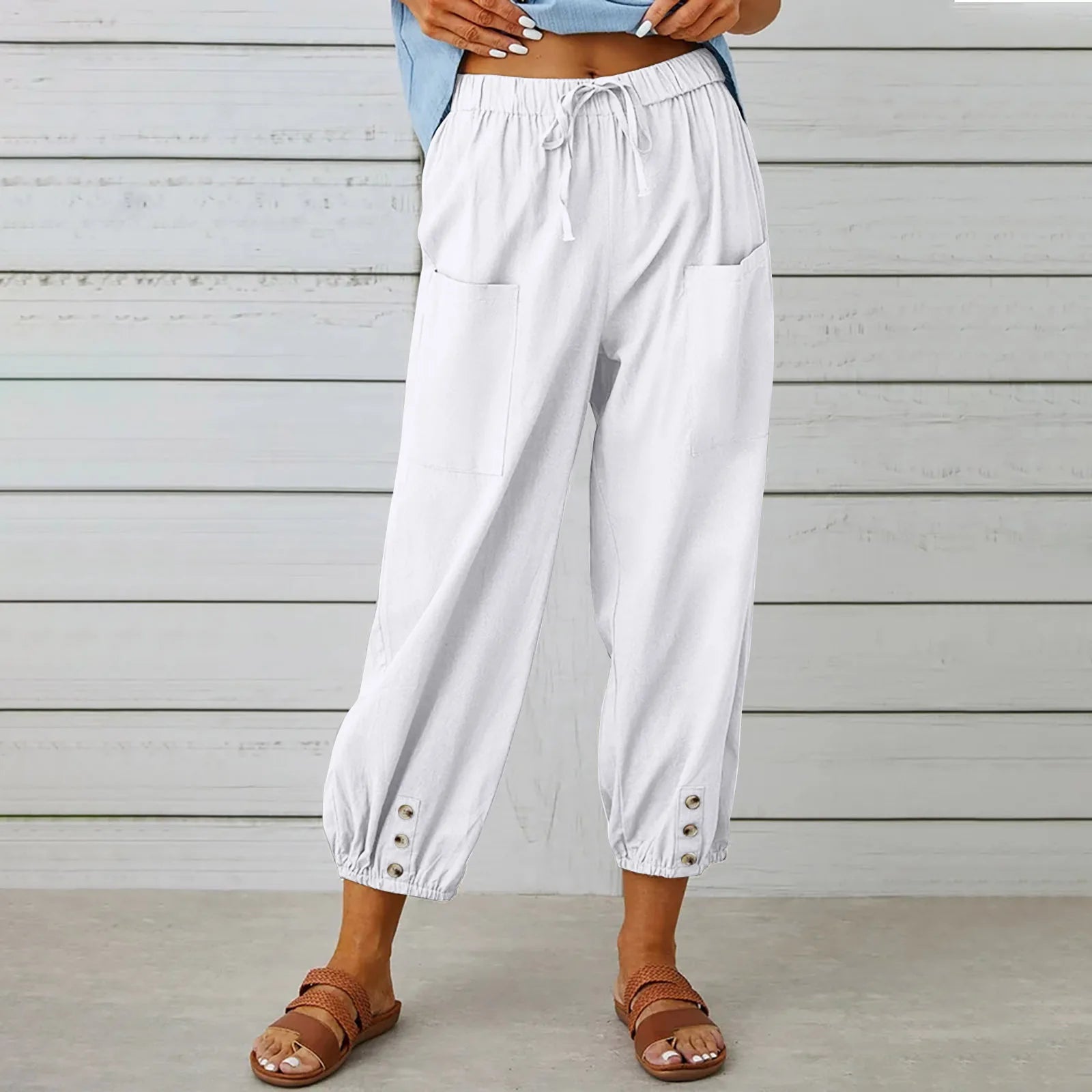 B Bliss™ | Pantalon en coton et lin agréable