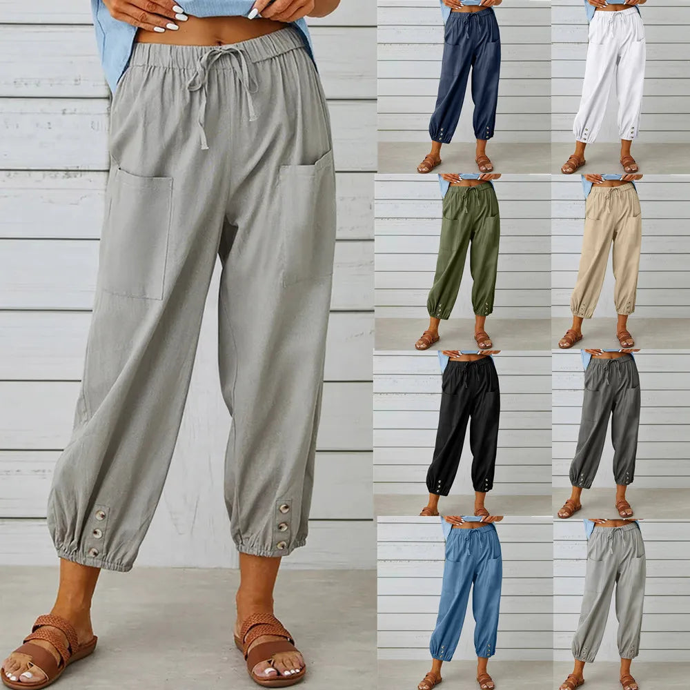 B Bliss™ | Pantalon en coton et lin agréable